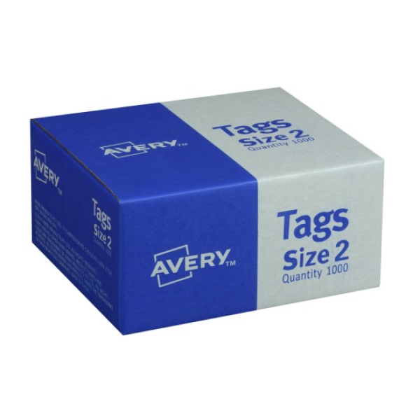 Avery 12000 Shipping Tags 82x41 mm Size 2 Box 1000 Pack