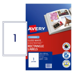 Avery 959767 Photo Quality Multi-purpose Label Gloss White Pack 25