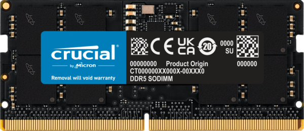 Crucial 16GB DDR5 5600MHz SODIMM CL46 Notebook Memory