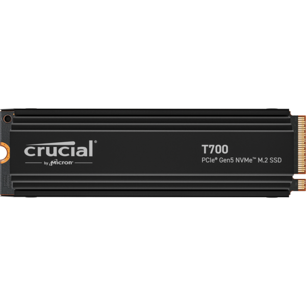 Crucial T700 4TB PCIe Gen5 NVMe M.2 SSD Heatsink