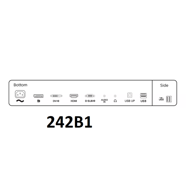 Philips 23.8 Daisy Chain Bundle, 1x 243b1 with Usb-c Dock Plus 1x 242b1, 4yr 243b1-242b1