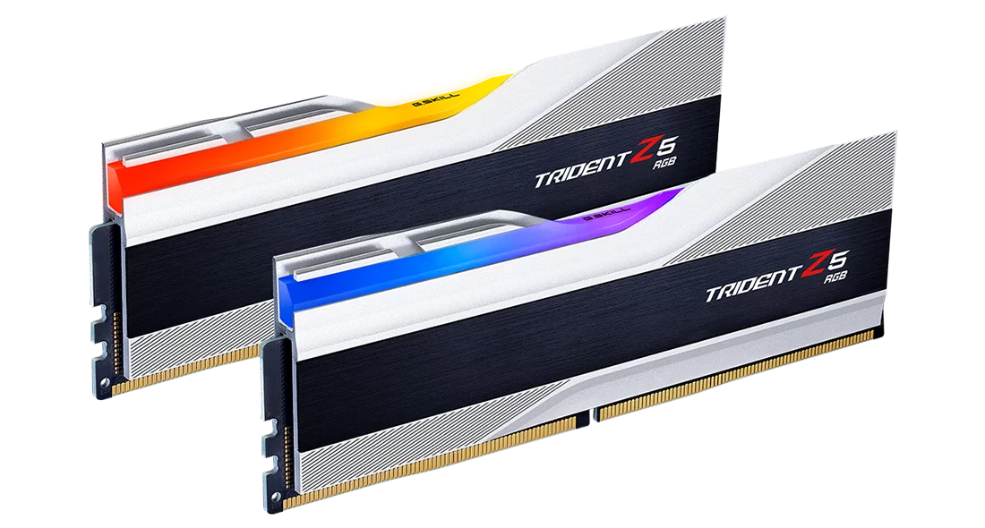 G.Skill Trident Z5 RGB 32GB (2x16GB) DDR5 6000MHz CL36 Desktop Memory White