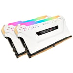 Corsair Vengeance RGB Pro 16GB (2x8GB) DDR4 3200MHz C16 Memory Kit White