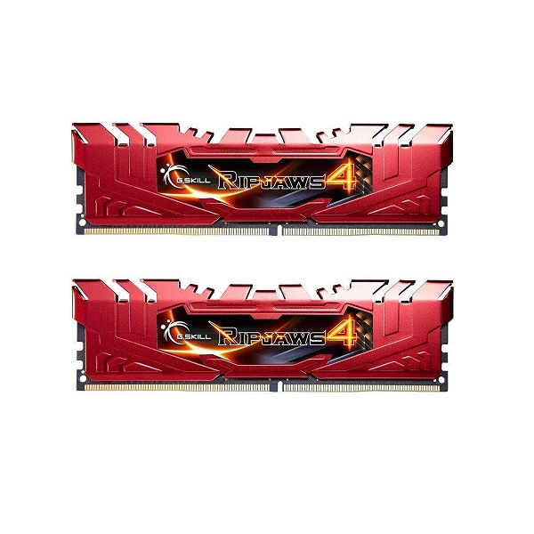 G.Skill Ripjaws 4 8GB (4GBx2) DDR4 2400MHz CL15 Desktop Memory Red