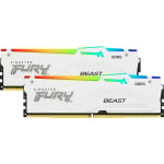 Kingston Fury Beast RGB 64GB (32GBx2) DDR5 5600MT/s CL36 DIMM Memory White