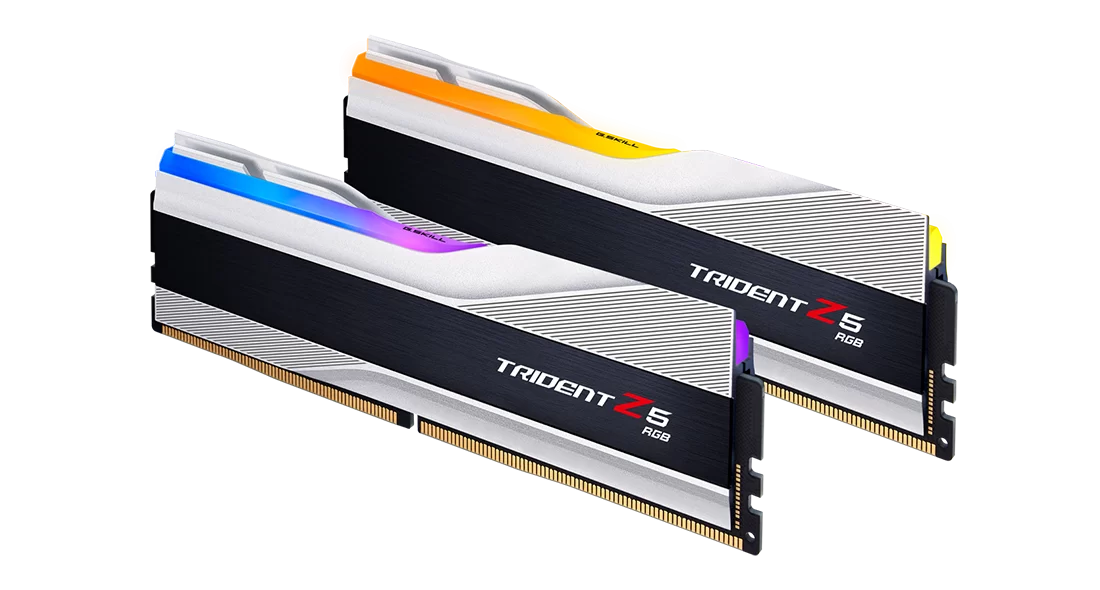 G.skill Trident Z5 64GB (2x32GB) DDR5 6400MHz CL32 RGB Desktop Memory Silver