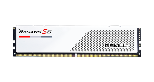 G.skill Ripjaws S5 64GB (2x32GB) DDR5 6000MHz CL30 Desktop Memory White
