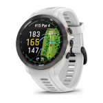 Garmin Approach S70 42mm Black Ceramic Bezel with White Silicone Band