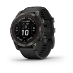 Garmin Fenix 7 Pro Sapphire Solar Edition 47mm Carbon Gray DLC Titanium with Black Band