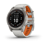 Garmin Fenix 7 Pro Sapphire Solar Edition 47mm Titanium with Fog Gray/Ember Orange Band