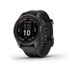 Garmin Fenix 7S Pro Sapphire Solar Edition 42mm Carbon Gray DLC Titanium with Black Band