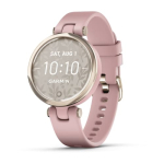 Garmin Lily Sports Edition Cream Gold Bezel with Dust Rose Case and Silicone Band