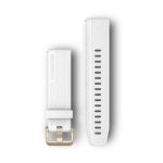 Garmin 20mm Light Gold White Silicone Watch Band