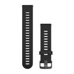 Garmin Quick Release 20mm Black with Gunmetal Watch Band