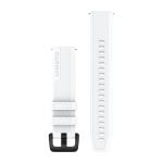 Garmin Quickfit 20mm White/Black Stainless Steel Silicone Watch Band
