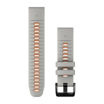 Garmin Quickfit 22mm Fog Gray/Ember Orange Watch Band