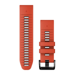Garmin QuickFit 26mm Flame Red/Graphite Silicone Watch Band