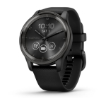 Garmin Vivomove Trend Slate SS Bezel with Black Case and Silicone Band