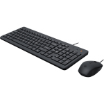 HP 150 Wired Mouse and Keyboard Black