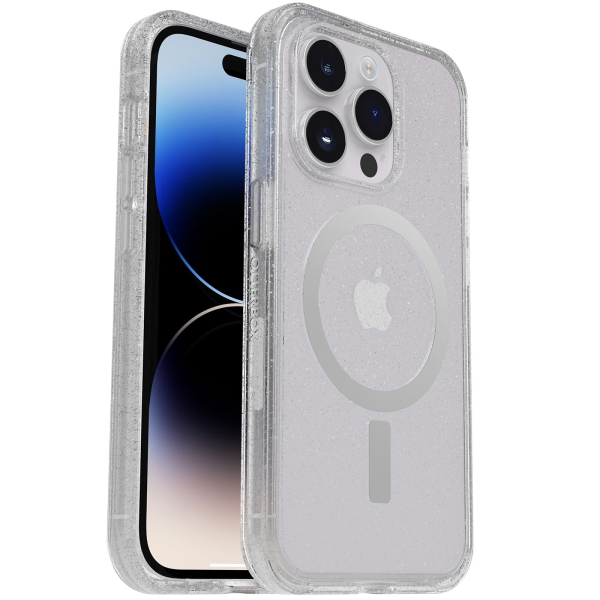 OtterBox iPhone 14 Pro Max Symmetry Series+ Clear Case for MagSafe Stardust