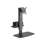 Brateck Vertical Lift Monitor Stand With Thin Client Cpu Mount