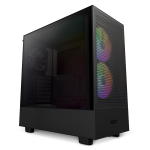 NZXT H5 Flow RGB Tempered Glass Mid-Tower ATX Case Black