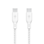 Belkin Boostcharge 2m Usb-c Tousb-c 2.0 Braided Cable 100w White (2-pack)