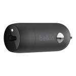 Belkin 20W USB-C PD Car Charger with USB-C to Lightning Cable Black