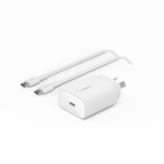 Belkin Boost Charge 25W USB-C PD 3.0 PPS Wall Charger with USB-C Cable White