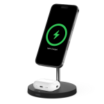 Belkin BoostCharge Pro 2 in 1 Wireless Charger Stand MagSafe Charging 15W Black