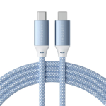 Satechi 2m USB-C to USB-C 100W Charging Cable Blue