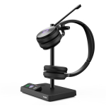 Yealink WH62 Dual UC TEAMS DECT Wirelss Headset Busylight On Headset