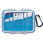 Pelican 1020 Micro Case - (Clear/Blue) 1020-026-100