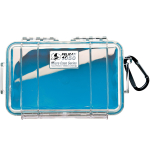 Pelican 1050 Micro Case - (Clear/Blue) 1050-026-100