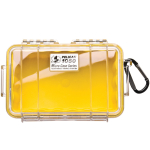 Pelican 1050 Micro Case - (Clear/Yellow) 1050-027-100