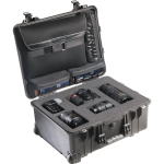 Pelican 1560LFC Case with Foam in Base - Black 1560-008-110