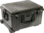 Pelican 1626WD Wheeled Air Case with Padded Dividers - Black 016260-0040-110