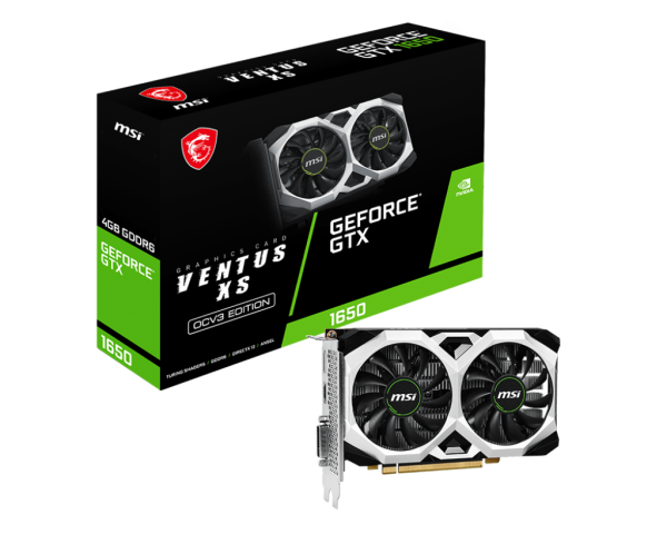 MSI GeForce GTX 1650 D6 VENTUS XS OCV3 GDDR6 Graphics Card