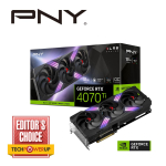 PNY GeForce RTX 4070 Ti 12GB XLR8 Gaming Verto EPIC-X RGB Overclocked Triple Fan Graphics Card