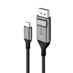 Alogic Ultra 1m USB-C (M) to DisplayPort (M) Cable - Space Grey