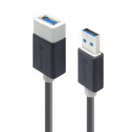 Alogic USB 3.0 Type A Male to USB3.0 Type A Female 2m Extension Cable Black