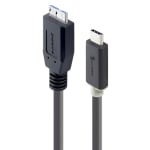 Alogic 2m USB 3.0 USB-C to Micro USB-B Cable Black Male to Male - Pro Series