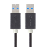 Alogic 1m USB 3.0 Type A to Type A Cable Male to Male Black