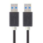 Alogic 1m USB 3.0 Type A to Type A Cable Male to Male Black