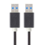 Alogic 1m USB 3.0 Type A to Type A Cable Male to Male Black