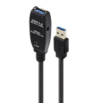 Alogic 20m USB 3.0 Active Extension Type A to Type A Cable Male to Female Black