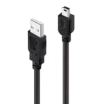 Alogic 1m USB 2.0 Type A to Type B Mini Cable Male to Male Black