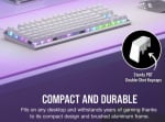 Corsair K60 PRO Tenkeyless RGB Mechanical Keyboard OPX White