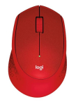Logitech M331 Silent Plus Mouse RF Wireless Optical 1000 DPI Red