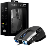 EVGA X17 Optical Wired Gaming Mouse Grey
